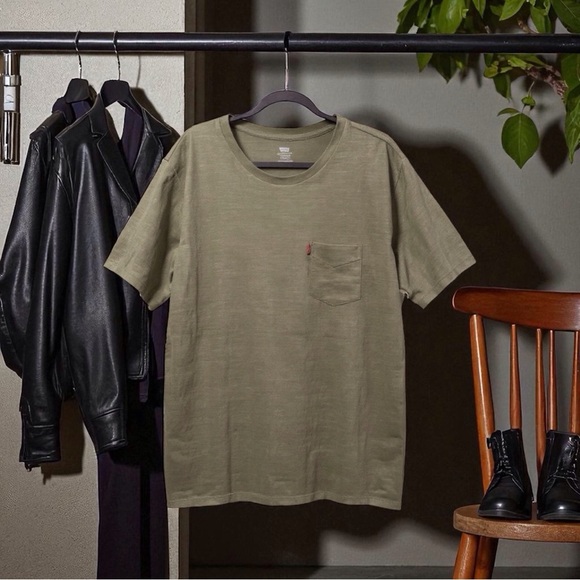 Levi’s Standard Pocket Tee – Army Green (XXL) big & tall plus size like new - Picture 1 of 7